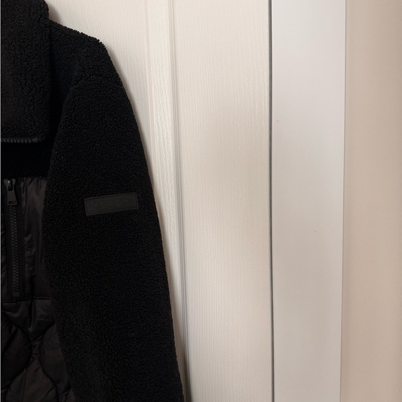 Koolaburra By UGG Mixed Media Fleece Quilted Jacket Black Jacket Fleece Size XL - Picture 10 of 11